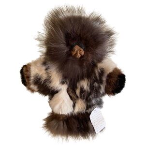 Denali Furs Puppet Handcrafted Inupiat Woman by Artist Wayne Kemp Rabbit Fox NWT